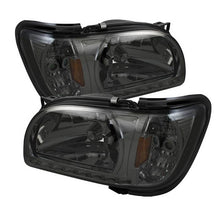 Load image into Gallery viewer, Xtune Crystal Headlights Toyota Tacoma (01-04) [1 Piece] Black or Chrome Trim Corner w/ Amber Turn Signal Lights - Black / Smoke Alternate Image