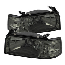 Load image into Gallery viewer, Spyder 1PC LED Crystal Headlights Ford F150 (1992-1996) Black / Smoke / Chrome - Smoke Alternate Image