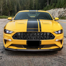 Load image into Gallery viewer, Spec-D Grill Ford Mustang S550 (15-22) Black ABS Mesh Grille w/ Dual LED Light Bar Alternate Image