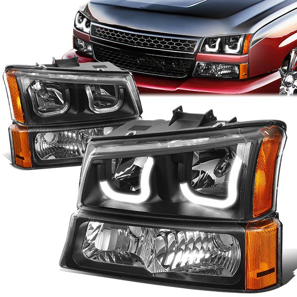 DNA Projector Headlights Chevy Avalanche (2003-2006) w/ LED DRL +