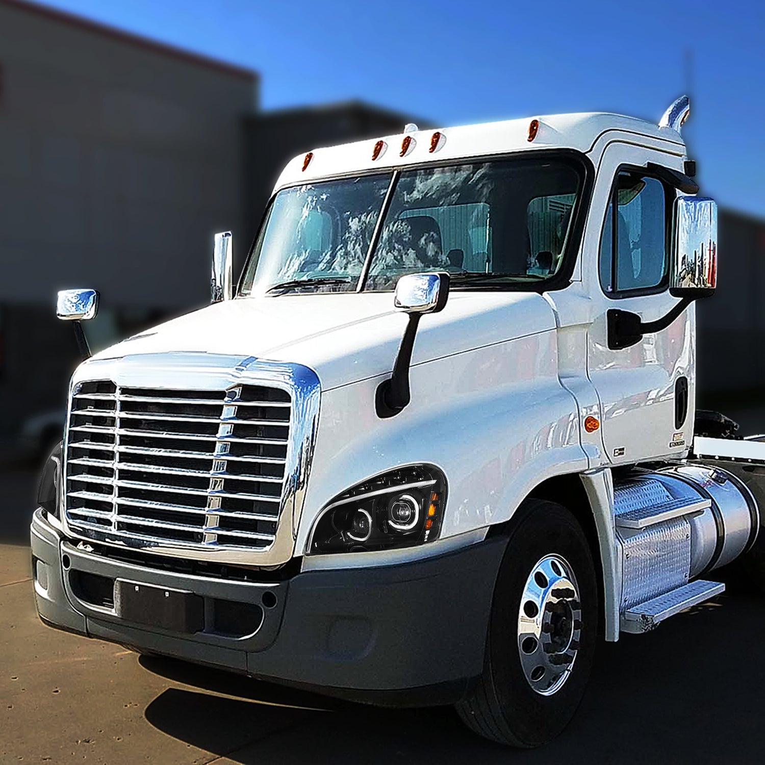 DNA Projector Headlights Freightliner Cascadia (08-17) w/ DRL LED