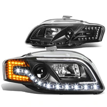 Load image into Gallery viewer, DNA Projector Headlights Audi A4 (05-08) S4 Sedan/Wagon (06-08) w/ LED DRL + Turn Signal - Black or Chrome Alternate Image