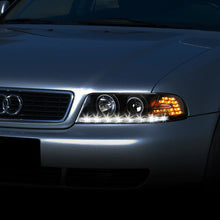 Load image into Gallery viewer, DNA Projector Headlights Audi A4 Quattro (96-01) w/ LED DRL - Black or Chrome Alternate Image