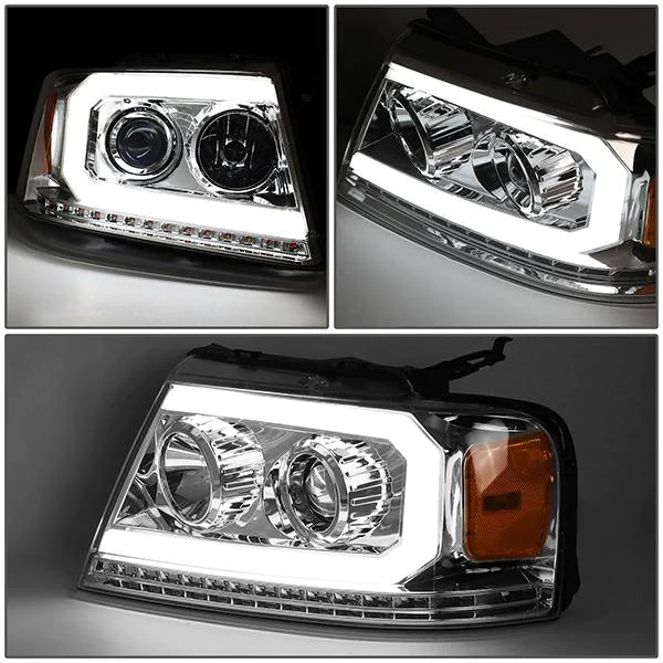 DNA Projector Headlights Ford F150 (04-08) w/ LED DRL Sequential