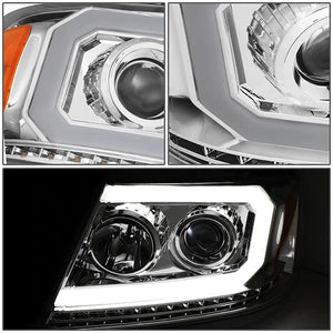 DNA Projector Headlights Ford F150 (04-08) w/ LED DRL Sequential Turn Signal - Black or Chrome