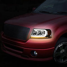 Load image into Gallery viewer, DNA Projector Headlights Ford F150 (04-08) w/ LED DRL Sequential Turn Signal - Black or Chrome Alternate Image