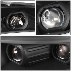 DNA Projector Headlights Ford Ranger XL/XLT (19-22) w/ Switchback Start Up LED DRL + Sequential Turn Signal - Black or Chrome