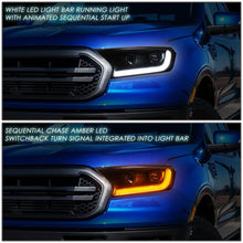 Load image into Gallery viewer, DNA Projector Headlights Ford Ranger XL/XLT (19-22) w/ Switchback Start Up LED DRL + Sequential Turn Signal - Black or Chrome Alternate Image