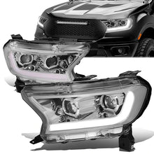 Load image into Gallery viewer, DNA Projector Headlights Ford Ranger XL/XLT (19-22) w/ Switchback Start Up LED DRL + Sequential Turn Signal - Black or Chrome Alternate Image