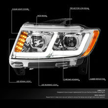 Load image into Gallery viewer, DNA Projector Headlights Jeep Grand Cherokee (11-13) w/ LED DRL + Turn Signal - Black or Chrome Alternate Image