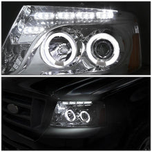 Load image into Gallery viewer, DNA Projector Headlights Lincoln Mark LT (2006-2008) w/ LED DRL + Halo Ring  - Black or Chrome Alternate Image