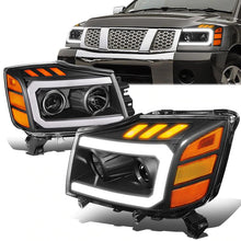 Load image into Gallery viewer, DNA Projector Headlights Nissan Armada (05-07) w/ LED DRL + Turn Signal  - Black or Chrome Alternate Image