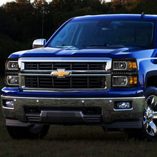 Load image into Gallery viewer, DNA Projector Headlights Chevy Silverado 1500 (14-15) w/ DRL LED Bar - Black or Chrome Alternate Image