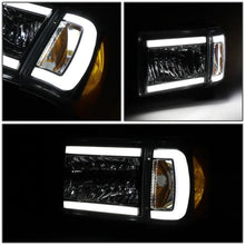 Load image into Gallery viewer, DNA Projector Headlights Ford F150 F250 F350 Bronco (87-91) w/ DRL LED Bar - Black or Chrome Alternate Image