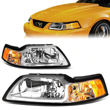 Load image into Gallery viewer, DNA Projector Headlights Ford Mustang SN95 (99-04) w/ LED DRL - Black or Chrome Alternate Image