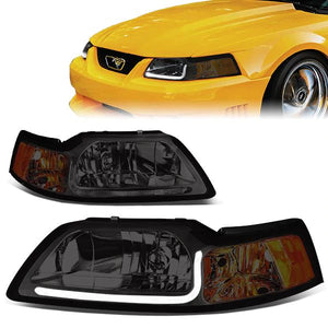DNA Projector Headlights Ford Mustang SN95 (99-04) w/ LED DRL - Black or Chrome