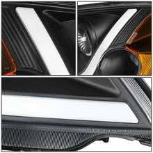 Load image into Gallery viewer, DNA Projector Headlights Honda Civic Coupe/ Sedan EM2 (01-03) w/ LED Bar - Black Housing / Clear Lens Alternate Image