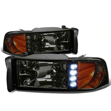 Load image into Gallery viewer, DNA Projector Headlights Dodge Ram (94-02) w/ LED DRL [1PC Design] Black or Chrome Alternate Image
