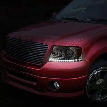 Load image into Gallery viewer, DNA Projector Headlights Ford F150 (04-08) w/ LED DRL - Black or Chrome Alternate Image