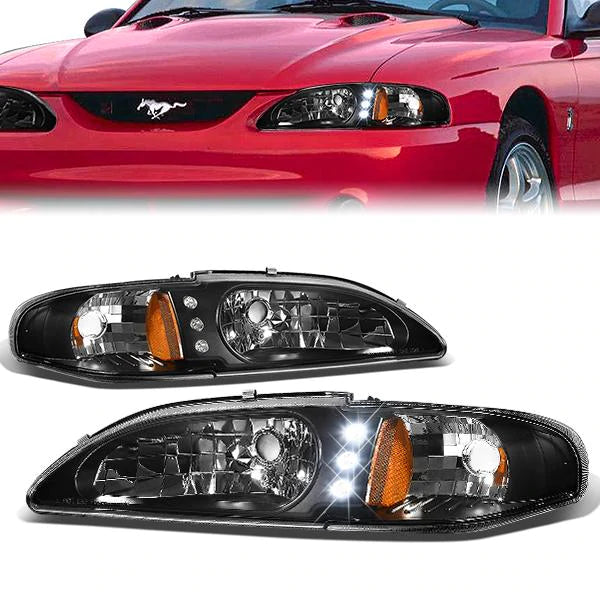 DNA Projector Headlights Ford Mustang GT SN95 (94-98) w/ LED DRL