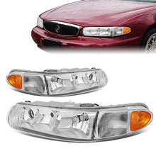 Load image into Gallery viewer, DNA OEM Style Headlights Buick Regal (97-04) w/ Amber Corner - Black or Chrome Alternate Image