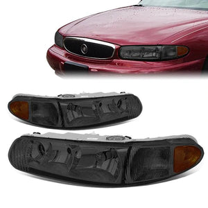 DNA OEM Style Headlights Buick Regal (97-04) w/ Amber Corner - Black or Chrome