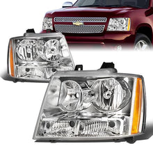 Load image into Gallery viewer, DNA OEM Style Headlights Chevy Avalanche (07-13) w/ Amber Corner - Black or Chrome Alternate Image