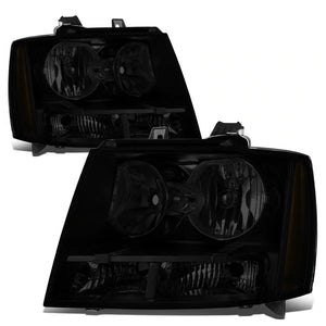DNA OEM Style Headlights Chevy Avalanche (07-13) w/ Amber Corner - Black or Chrome