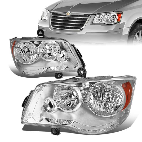 DNA OEM Style Headlights Chrysler Town & Country (08-16) w/ Amber