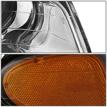 Load image into Gallery viewer, DNA OEM Style Headlights Plymouth Voyager w/ Quad Headlights (96-99) w/ Amber Corner - Black or Chrome Alternate Image