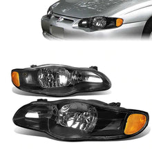 Load image into Gallery viewer, DNA OEM Style Headlights Chevy Monte Carlo (00-05) w/ Amber Corner Light - Black or Chrome Alternate Image