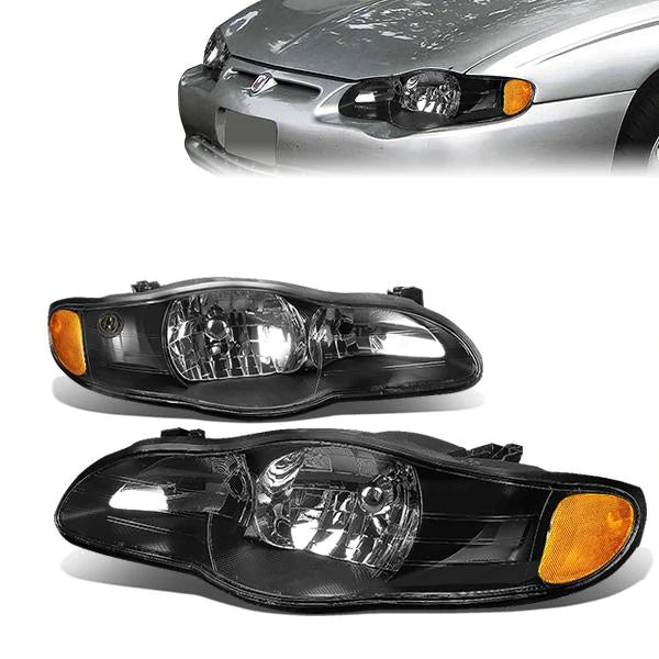 DNA OEM Style Headlights Chevy Monte Carlo (00-05) w/ Amber Corner Light - Black or Chrome