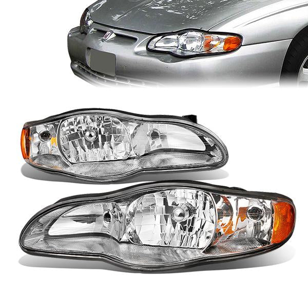 DNA OEM Style Headlights Chevy Monte Carlo (00-05) w/ Amber Corner