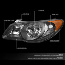 Load image into Gallery viewer, DNA OEM Style Headlights Hyundai Elantra (07-09) w/ Amber Corner Light - Black or Chrome Alternate Image