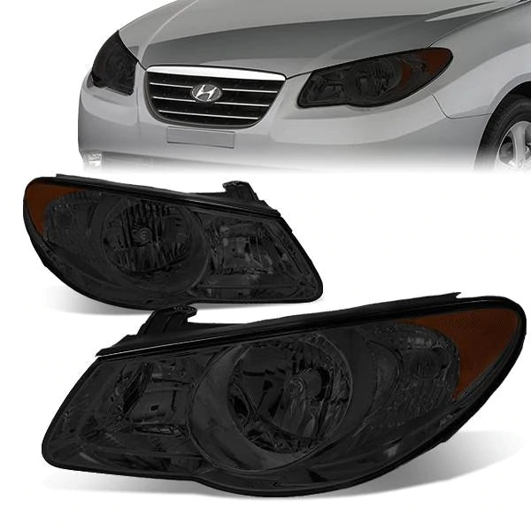 DNA OEM Style Headlights Hyundai Elantra (07-09) w/ Amber Corner Light -  Black or Chrome