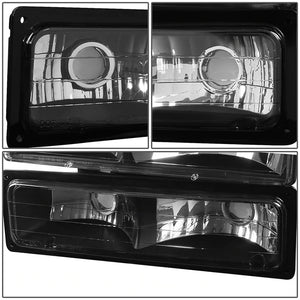 DNA OEM Style Headlights Chevy Tahoe (95-00) w/ Bumper Lamps - Black or Chrome