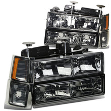 Load image into Gallery viewer, DNA OEM Style Headlights Chevy C/K Series (94-00) w/ Bumper Lamps - Black or Chrome Alternate Image