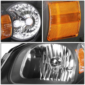 DNA OEM Style Headlights Pontiac G5 (07-10) w/ Amber Corner Light - Black or Chrome