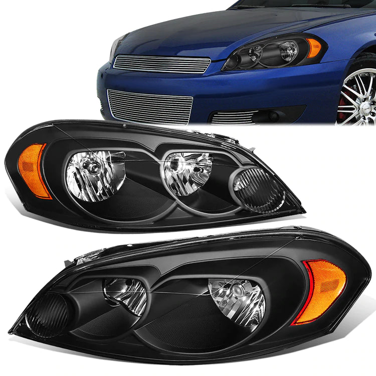 DNA OEM Style Headlights Chevy Impala Limited (06-16) w/ Amber