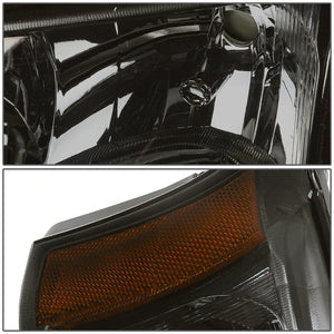 DNA OEM Style Headlights Chevy Avalanche (03-06) w/ Amber Corner Light - Black or Chrome