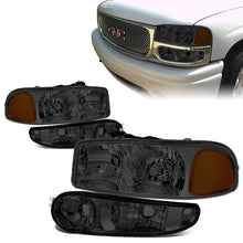 Load image into Gallery viewer, DNA Headlights GMC Sierra 1500 (01-07) OEM Style Replacements - Black or Chrome Alternate Image