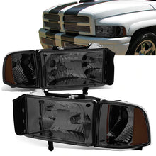 Load image into Gallery viewer, DNA OEM Style Headlights Dodge Ram (94-02) w/ Amber Corner - Black or Chrome Alternate Image