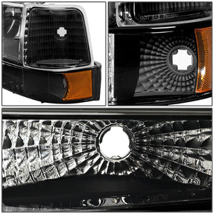 DNA Headlights Ford F150 (92-96) OEM Style Replacements - Optional LED DRL