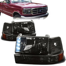 Load image into Gallery viewer, DNA Headlights Ford F150 (92-96) OEM Style Replacements - Optional LED DRL Alternate Image