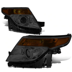 DNA Projector Headlights Ford Explorer (11-15) w/ Amber Corner Light - Black or Chrome