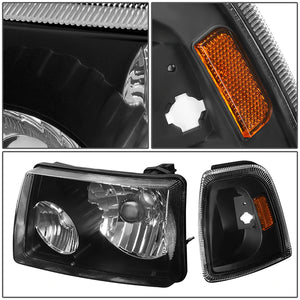 DNA OEM Replacement Headlights Ford Ranger (01-11) w/ Amber Corner Light - Black or Chrome