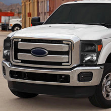 Load image into Gallery viewer, DNA OEM Style Headlights Ford F250 / F350 / F450 / F550 Super Duty (11-16) w/ Amber Corner - Black or Chrome Housing Alternate Image