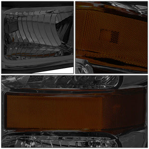 DNA OEM Style Headlights Ford F250 / F350 / F450 / F550 Super Duty (08-10) w/ Amber Corner - Black or Chrome Housing