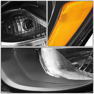 DNA OEM Style Headlights Hyundai Accent (12-14) w/ Amber Corner Light - Black or Chrome Housing