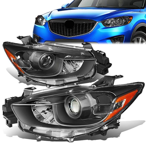 DNA Projector Headlights Mazda CX5 (13-16) Black Housing - Pair